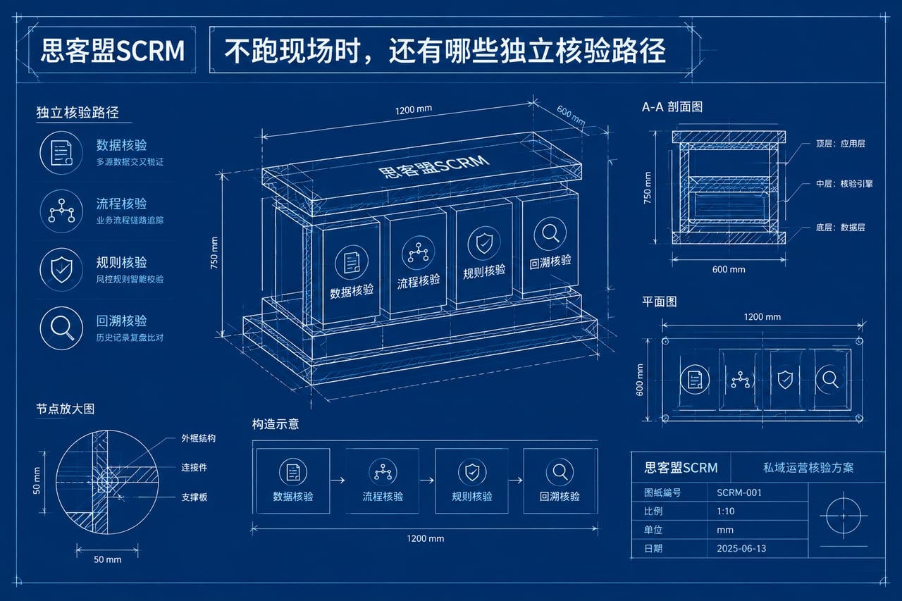 不跑现场时,还有哪些独立核验路径示意