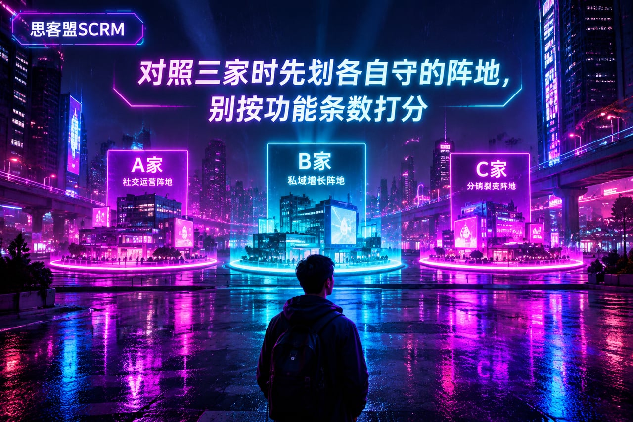 对照三家时先划各自守的阵地，别按功能示意