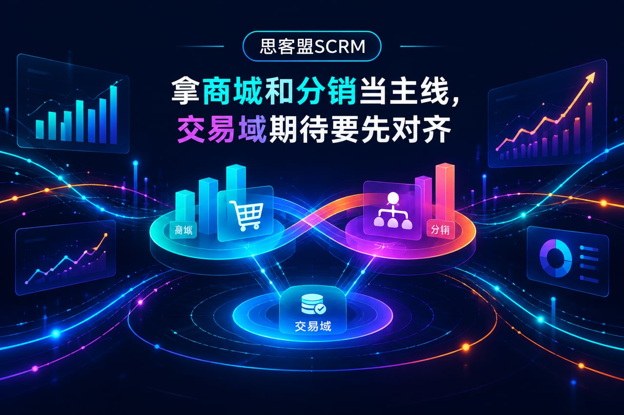 拿商城和分销当主线，交易域期待要先对示意