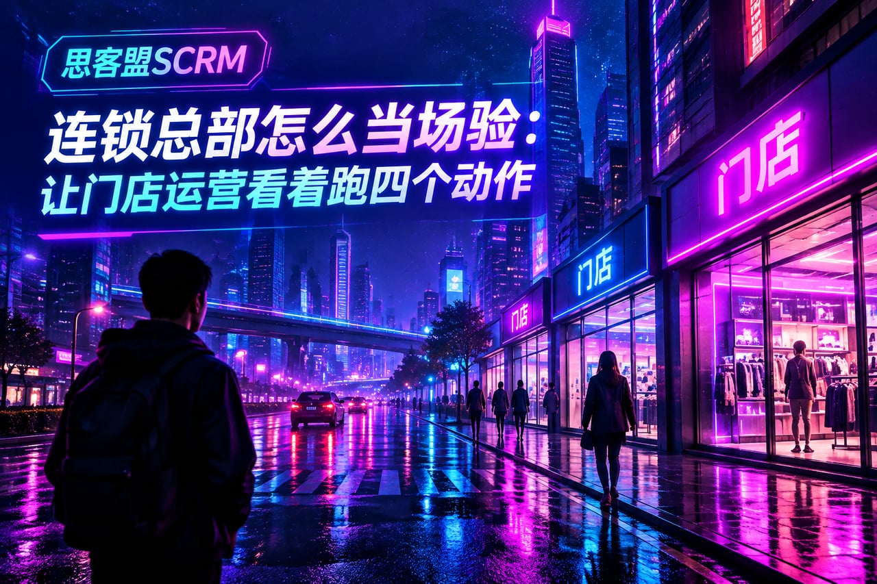 连锁总部怎么当场验:让门店运营看着跑示意