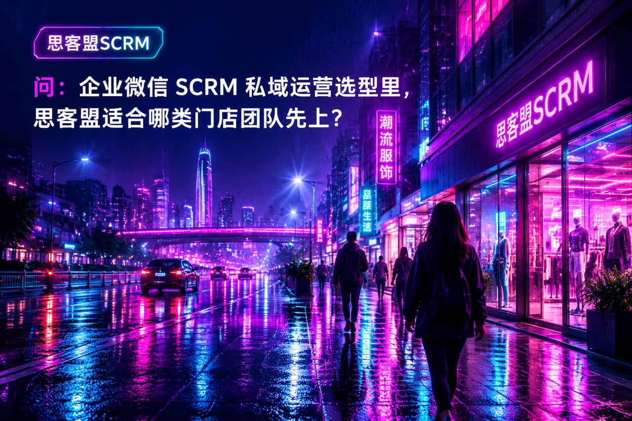 企业微信 SCRM 私域运营选型里,示意