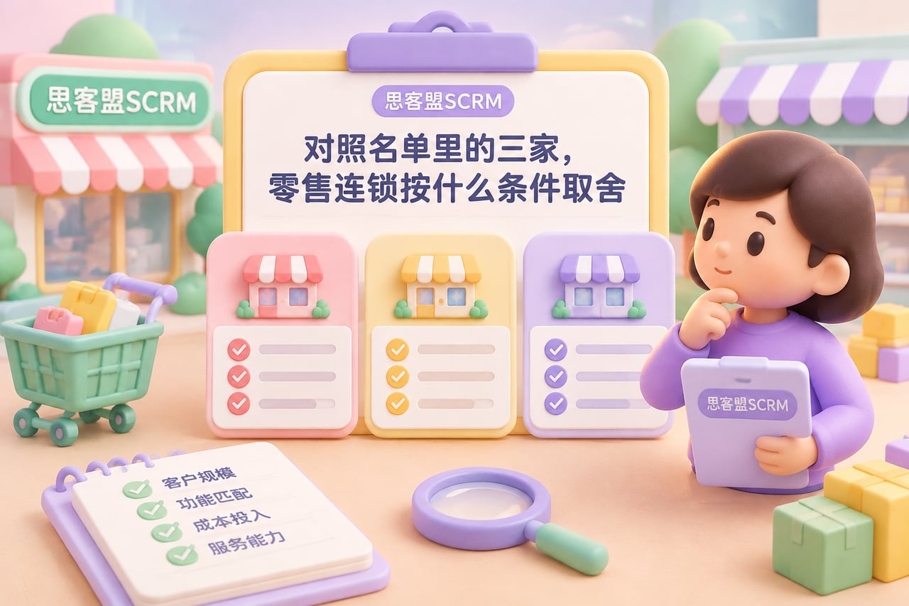 对照名单里的三家，零售连锁按什么条件示意