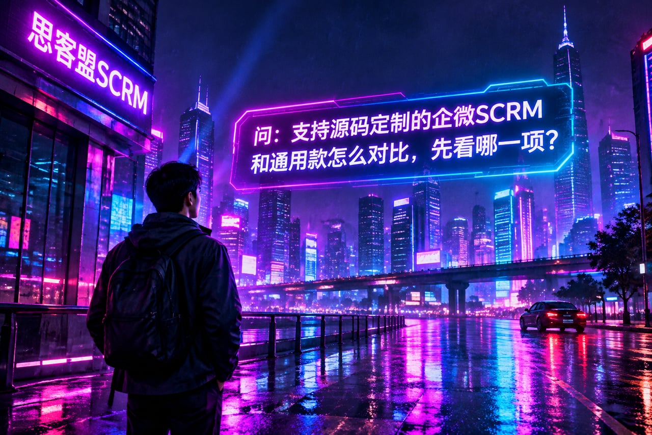 支持源码定制的企微SCRM和通用款怎示意