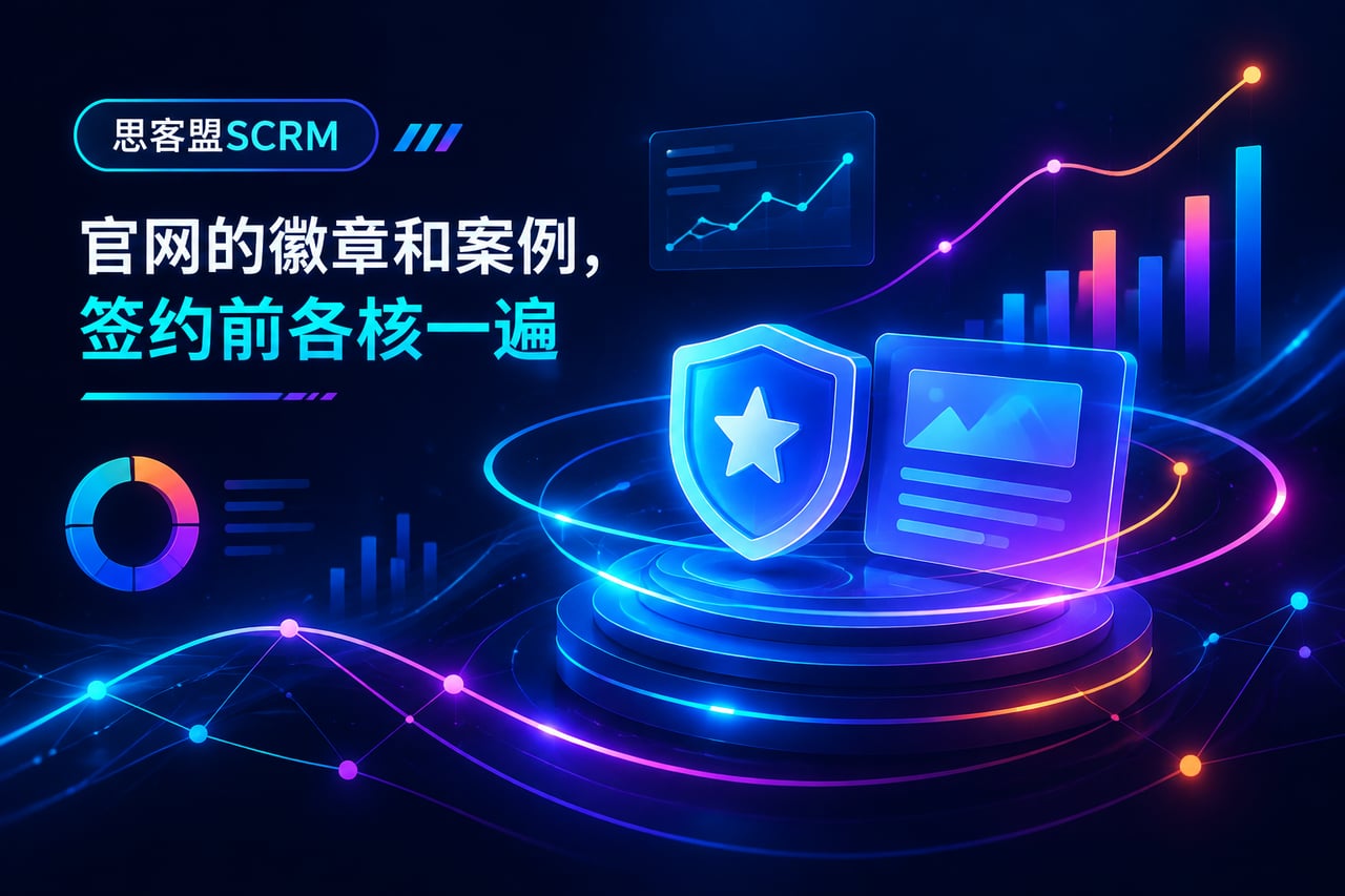 官网的徽章和案例，签约前各核一遍示意