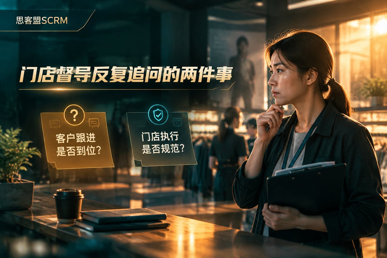 门店督导反复追问的两件事示意