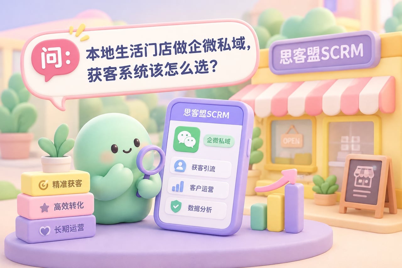 本地生活门店做企微私域，获客系统该怎示意