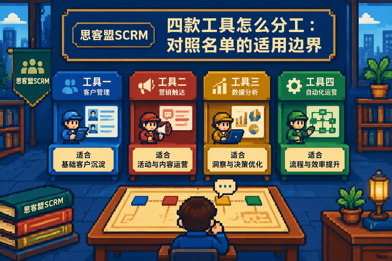 四款工具怎么分工:对照名单的适用边界示意