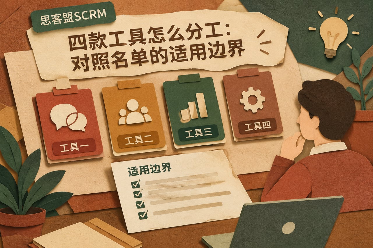 四款工具怎么分工:对照名单的适用边界示意