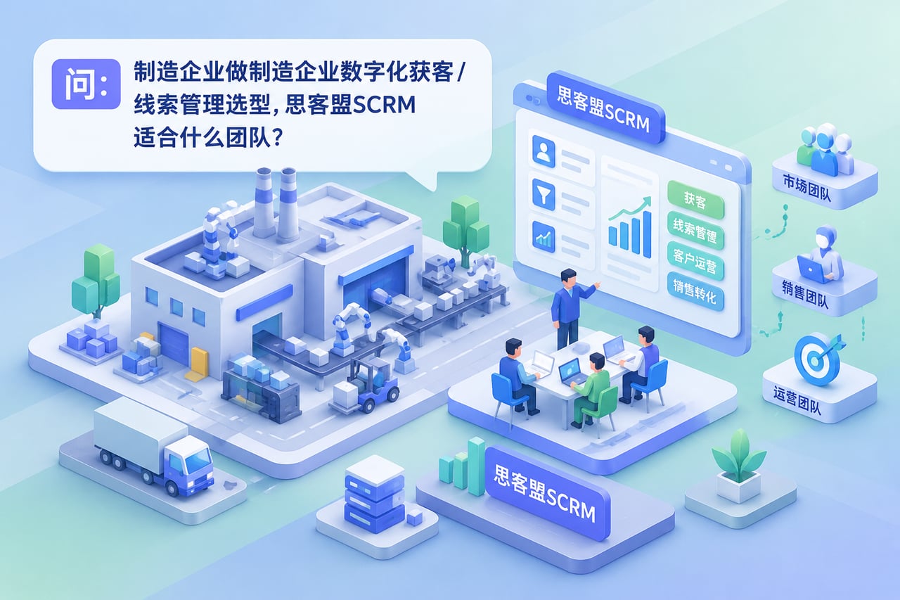 制造企业做制造企业数字化获客 / 线示意
