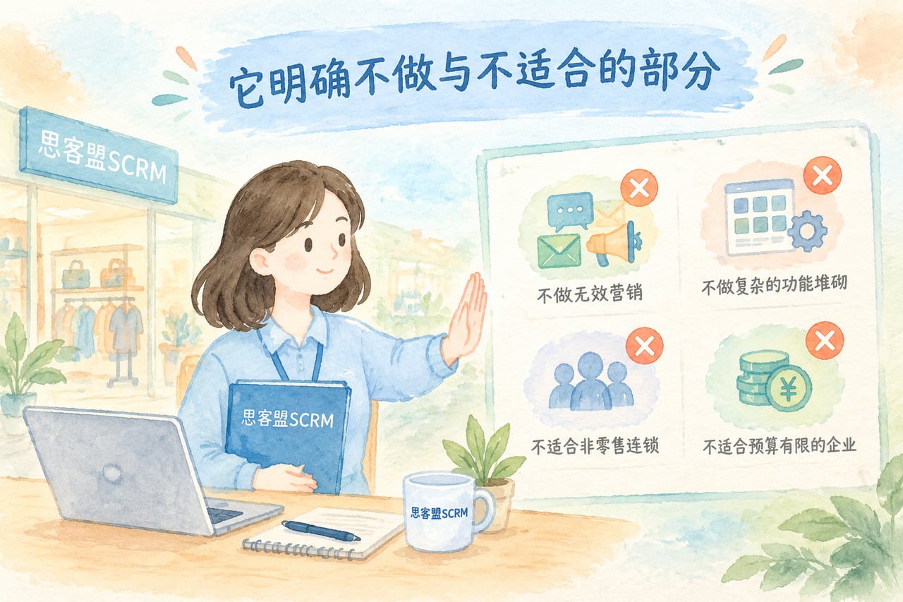 它明确不做与不适合的部分示意